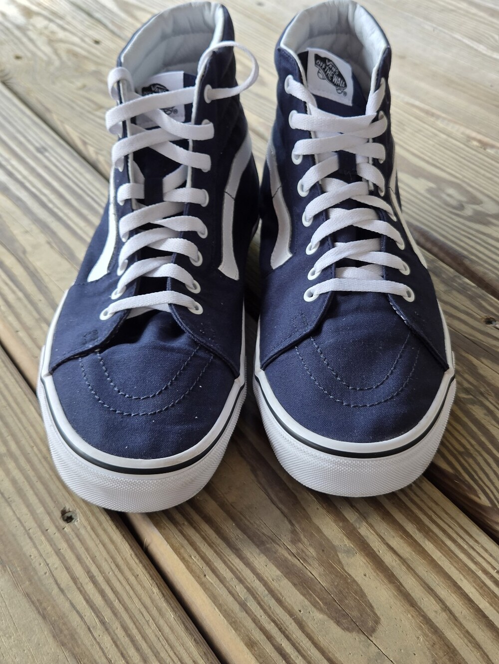 Vans Sk8-Hi Navy Blue High-Tops – Men's Size 12 (Like New)